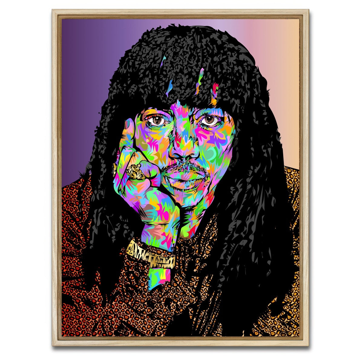 AUTO-MOCKUP WHITE | Rick James Bitch | 1 Piece | Natural Framed Canvas | group=3x4