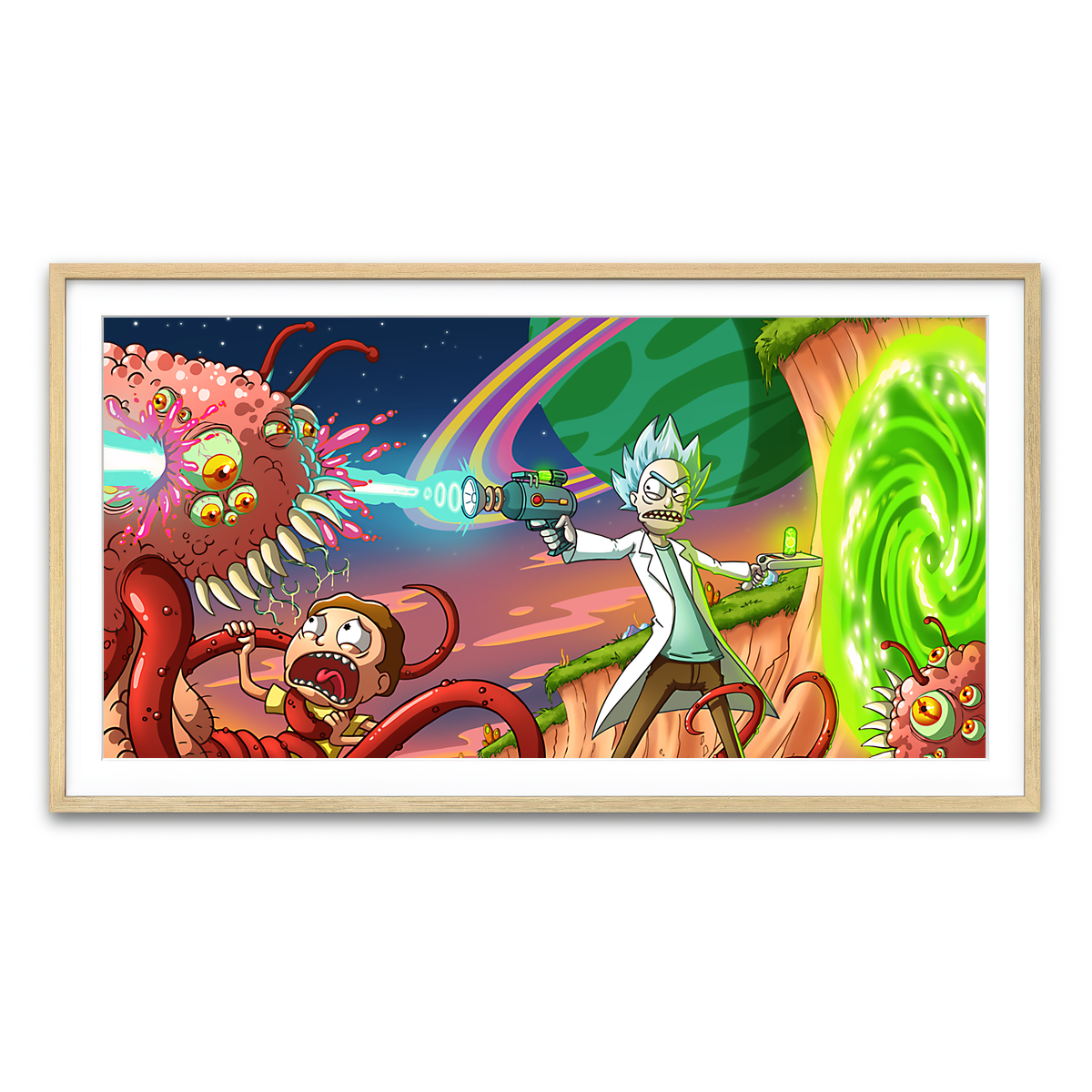 Framed Print 2x1 Natural