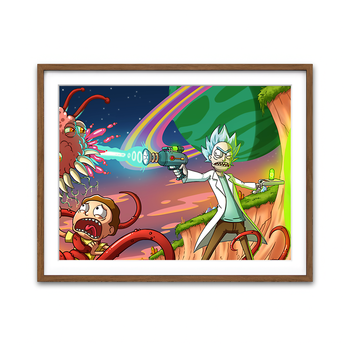 Framed Print 4x3 Walnut