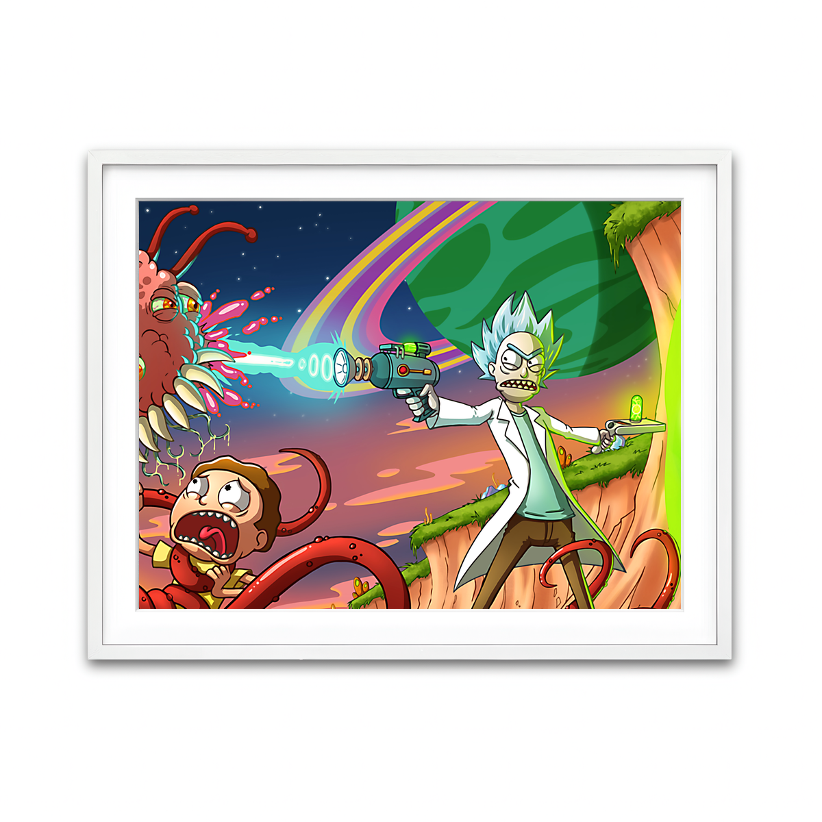 Framed Print 4x3 White