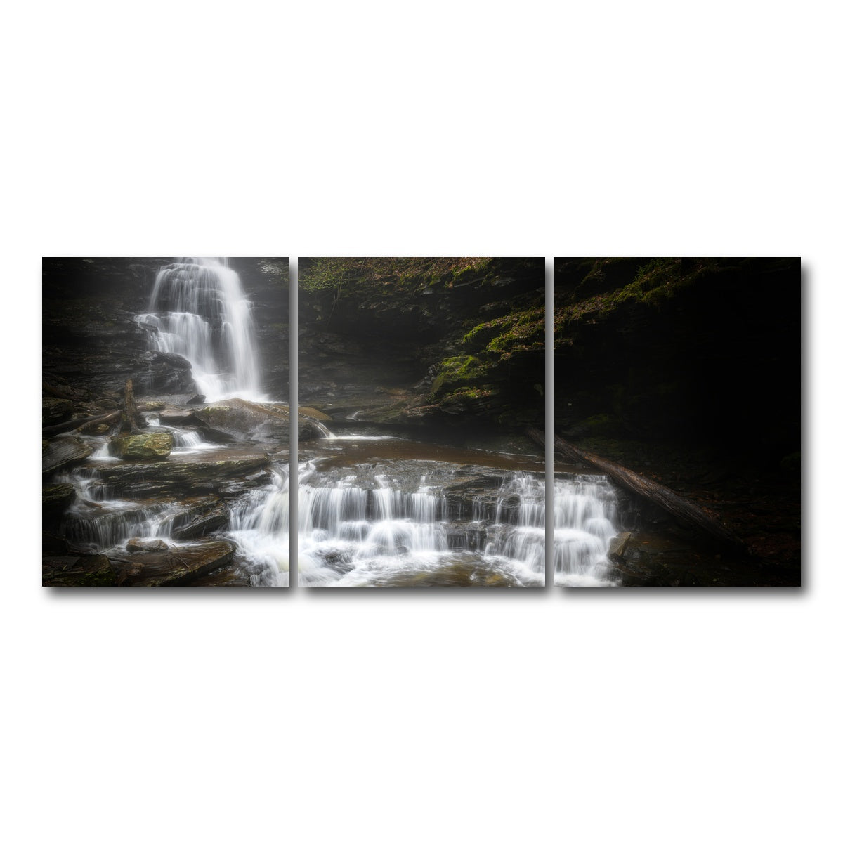 AUTO-MOCKUP WHITE | Ricketts Glen | 3 Piece | Gallery Wrap Canvas | group=18x24