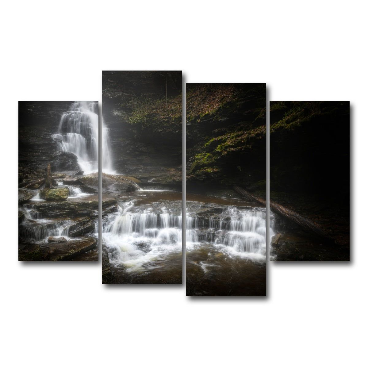 AUTO-MOCKUP WHITE | Ricketts Glen | 4 Piece | Gallery Wrap Canvas | group=4_short