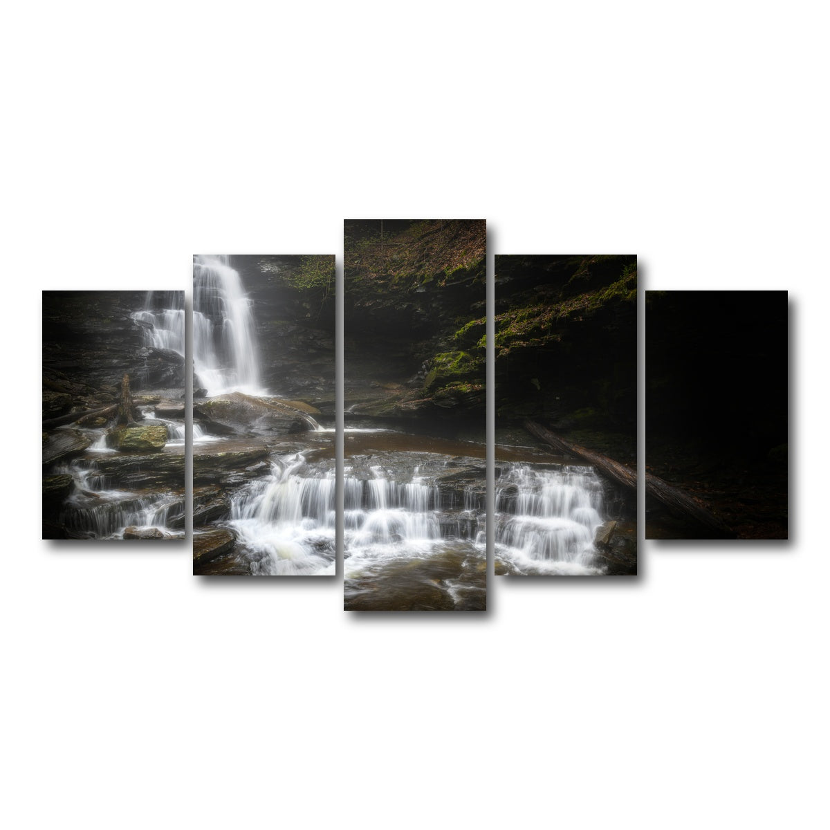 AUTO-MOCKUP WHITE | Ricketts Glen | 5 Piece | Gallery Wrap Canvas | group=5_normal