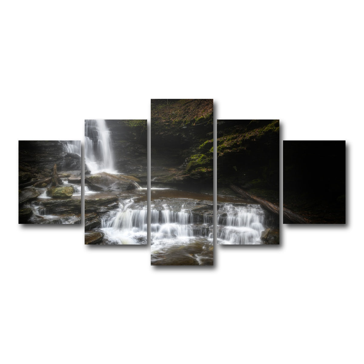 AUTO-MOCKUP WHITE | Ricketts Glen | 5 Piece | Gallery Wrap Canvas | group=5_short