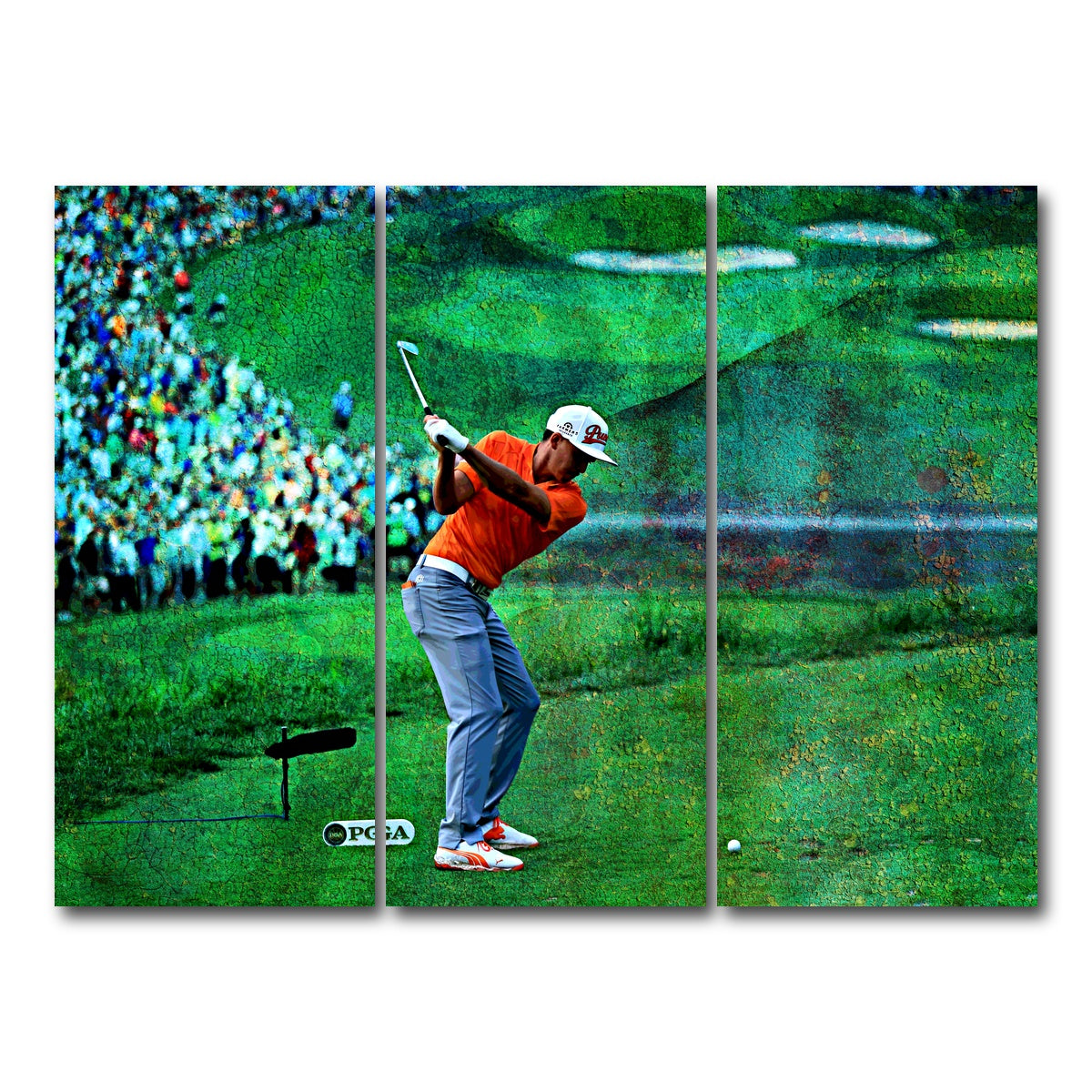 AUTO-MOCKUP WHITE | Rickie Fowler | 3 Piece | Gallery Wrap Canvas | group=8x18