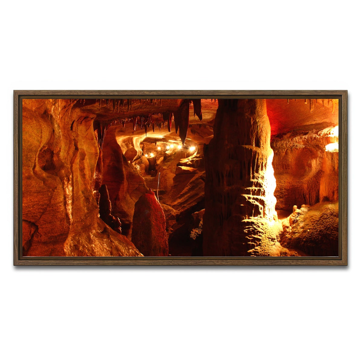 AUTO-MOCKUP WHITE | Rickwood Caverns | 1 Piece | Walnut Framed Canvas | group=2x1