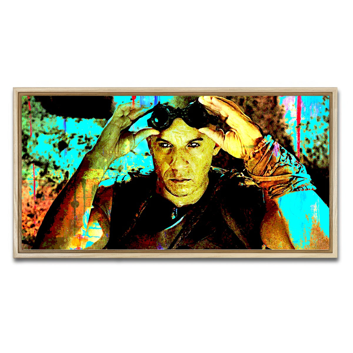 AUTO-MOCKUP WHITE | Riddick | 1 Piece | Natural Framed Canvas | group=2x1