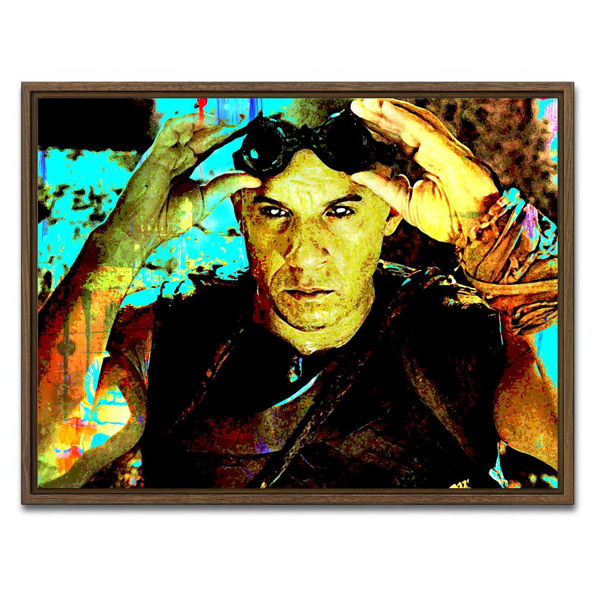 AUTO-MOCKUP WHITE | Riddick | 1 Piece | Walnut Framed Canvas | group=4x3