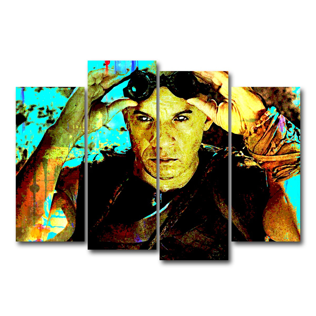 AUTO-MOCKUP WHITE | Riddick | 4 Piece | Gallery Wrap Canvas | group=4_normal