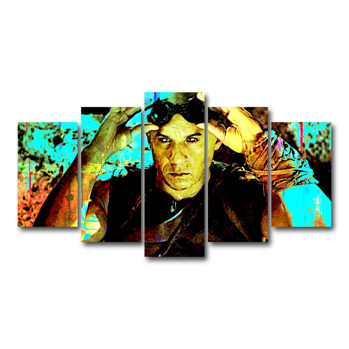 AUTO-MOCKUP WHITE | Riddick | 5 Piece | Gallery Wrap Canvas | group=5_normal