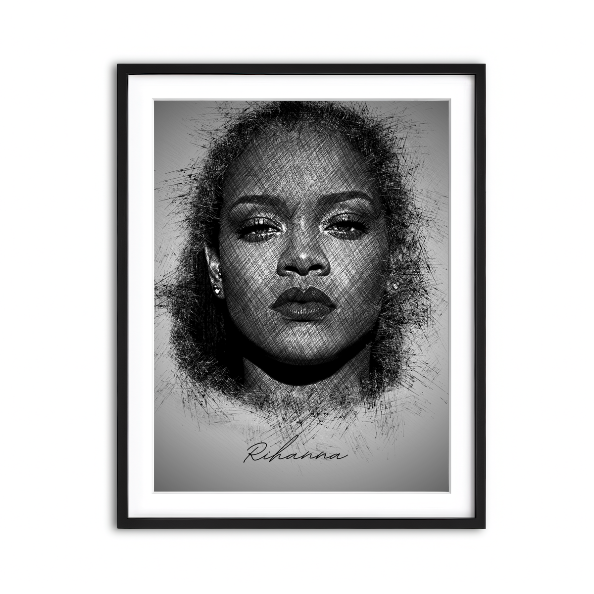 Framed Print 3x4 Black