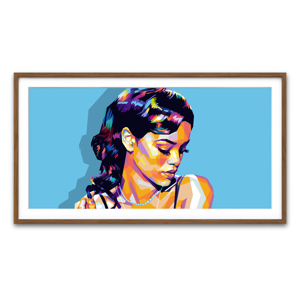 Framed Print 2x1 Walnut