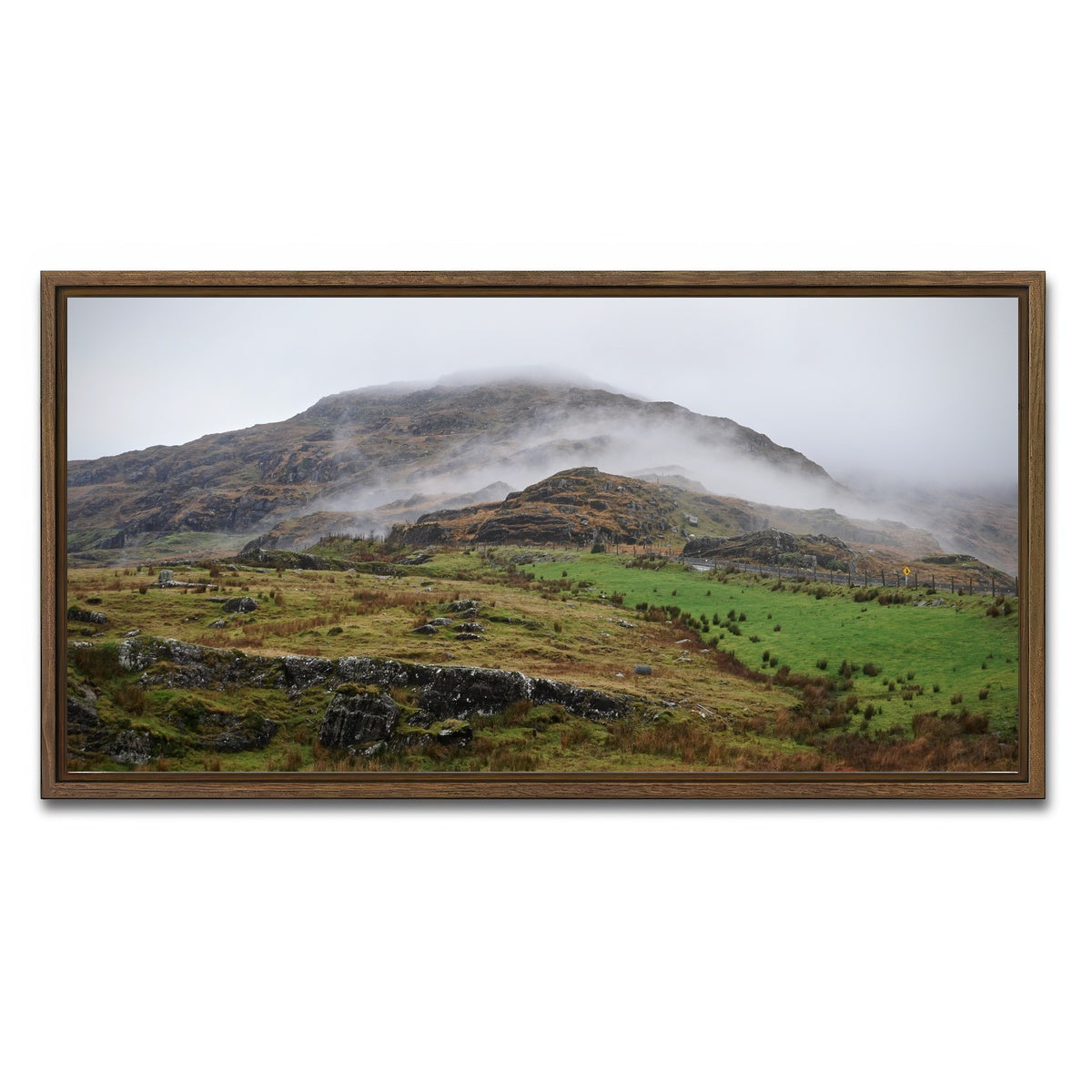 AUTO-MOCKUP WHITE | Ring of Beara | 1 Piece | Walnut Framed Canvas | group=2x1