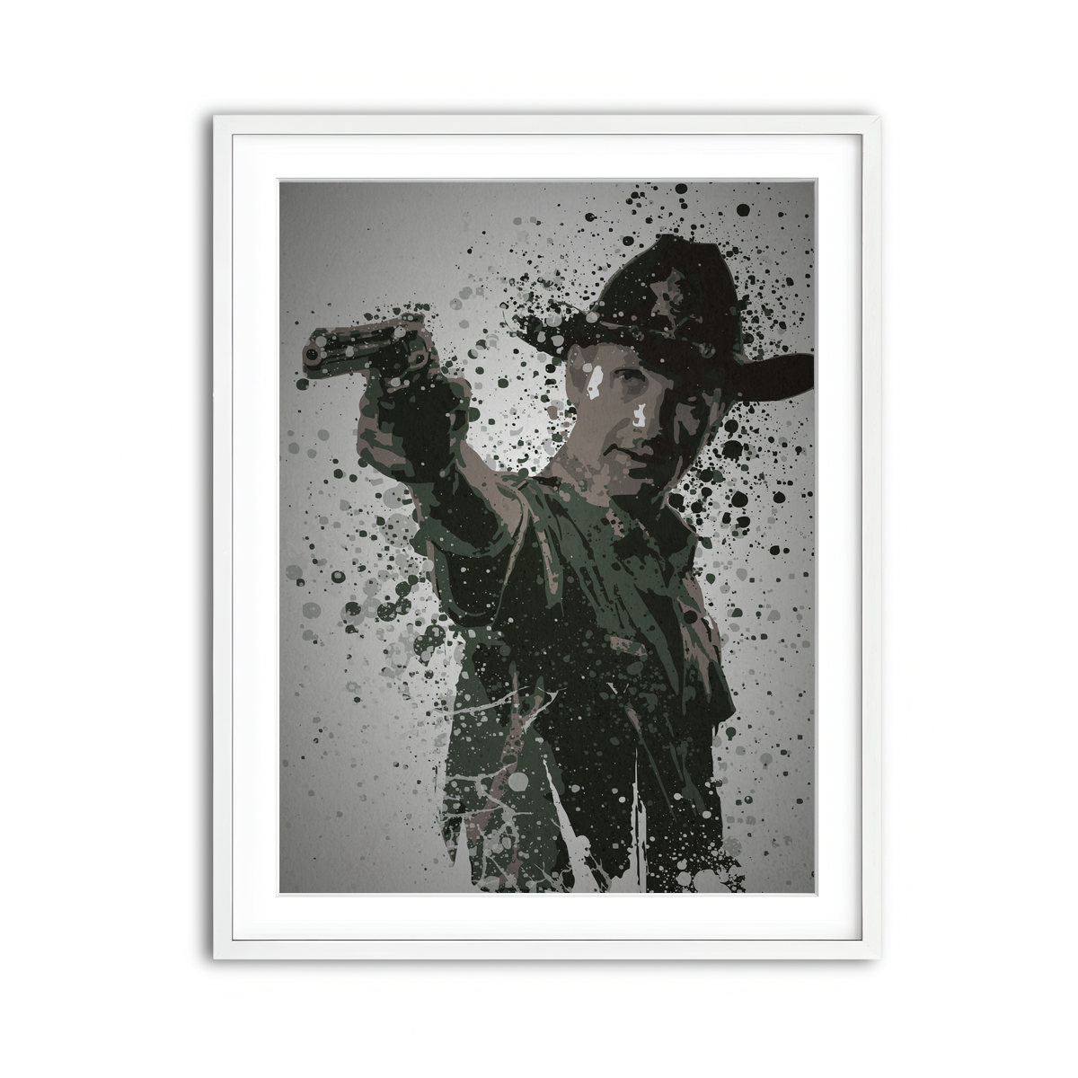 Framed Print 3x4 White