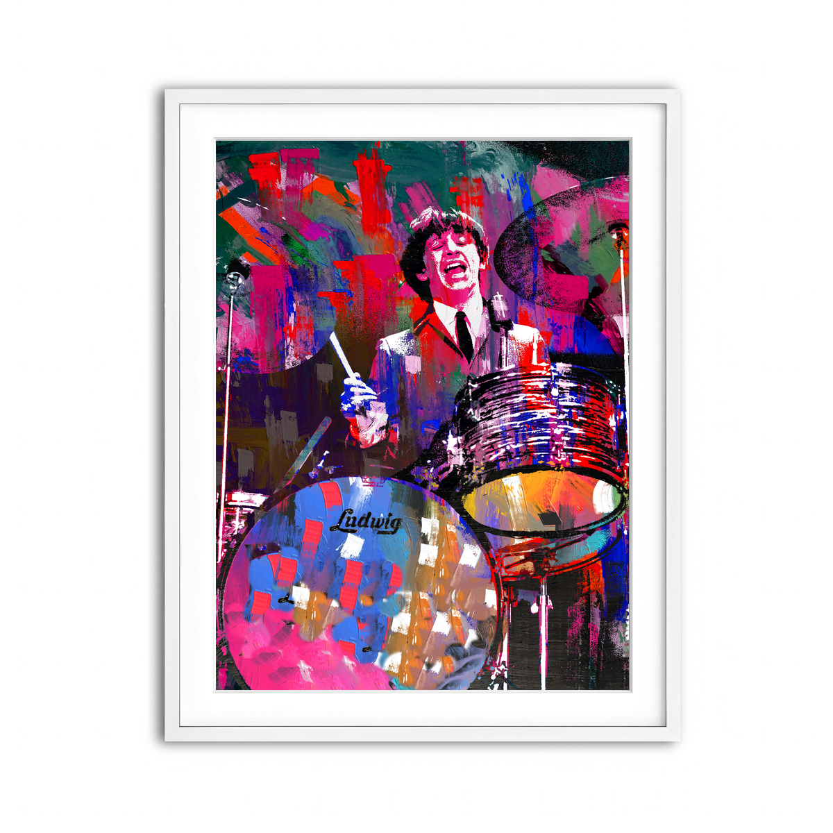 Framed Print 3x4 White