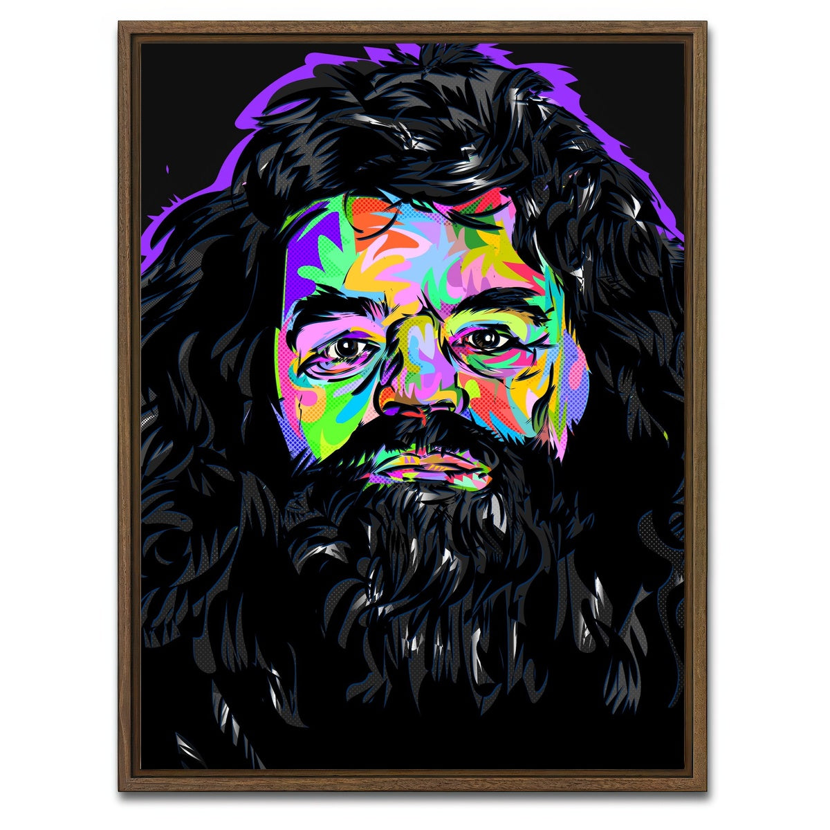 AUTO-MOCKUP WHITE | Rip Hagrid | 1 Piece | Walnut Framed Canvas | group=3x4