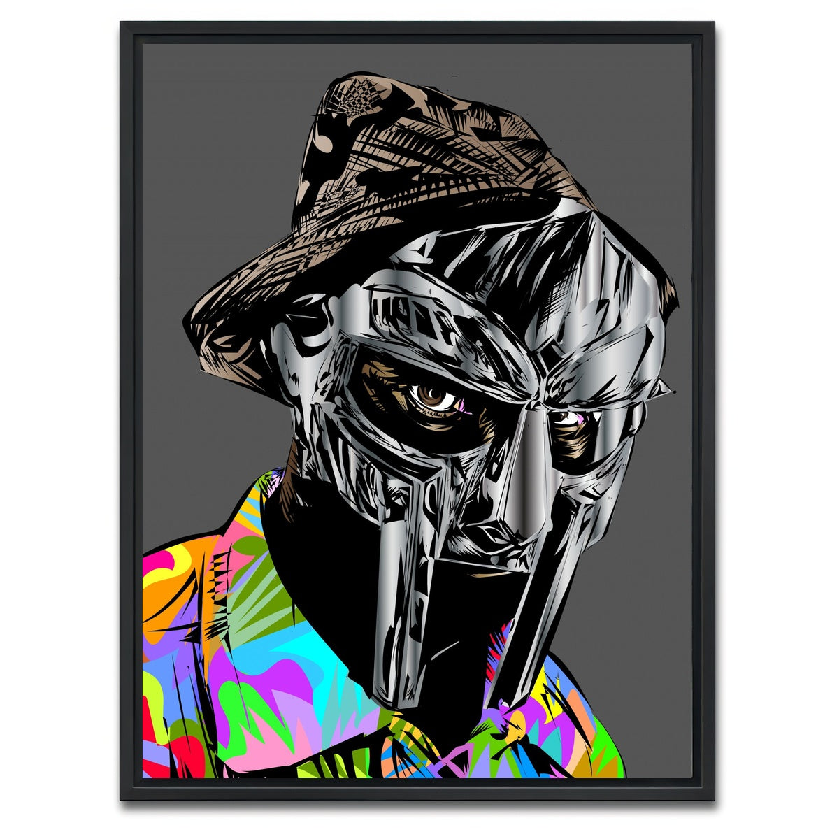 AUTO-MOCKUP WHITE | Rip Mf Doom | 1 Piece | Black Framed Canvas | group=3x4