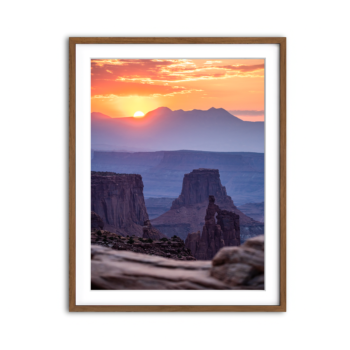 Framed Print 3x4 Walnut