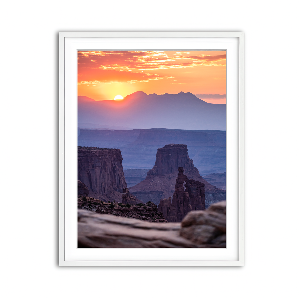 Framed Print 3x4 White