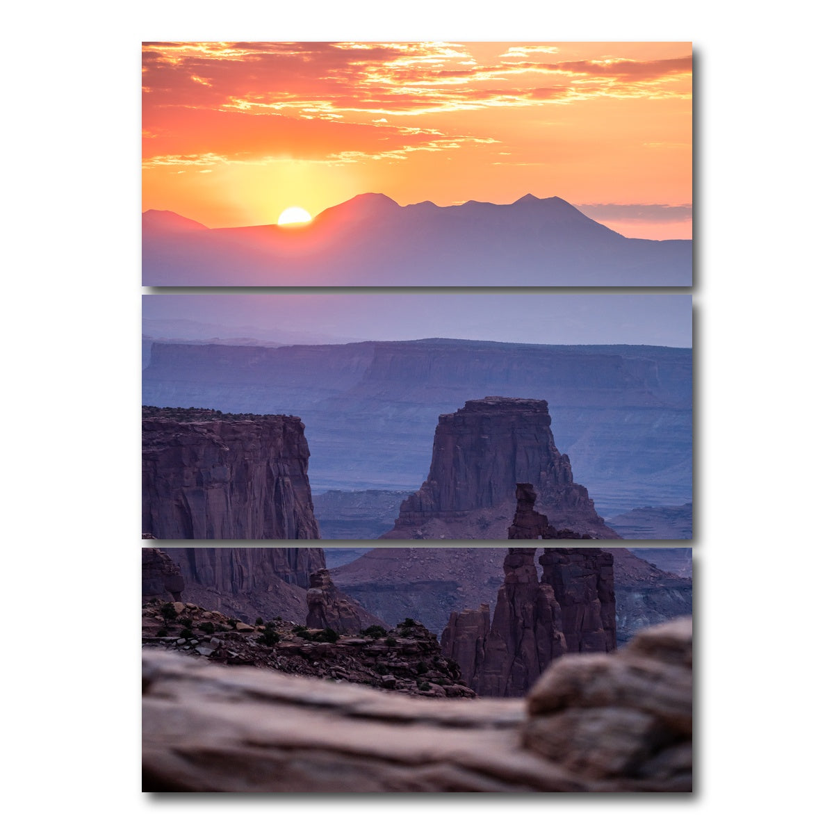 AUTO-MOCKUP WHITE | Rise | 3 Piece | Gallery Wrap Canvas | group=8x18_stacked