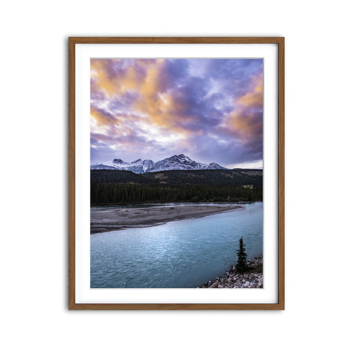Framed Print 3x4 Walnut