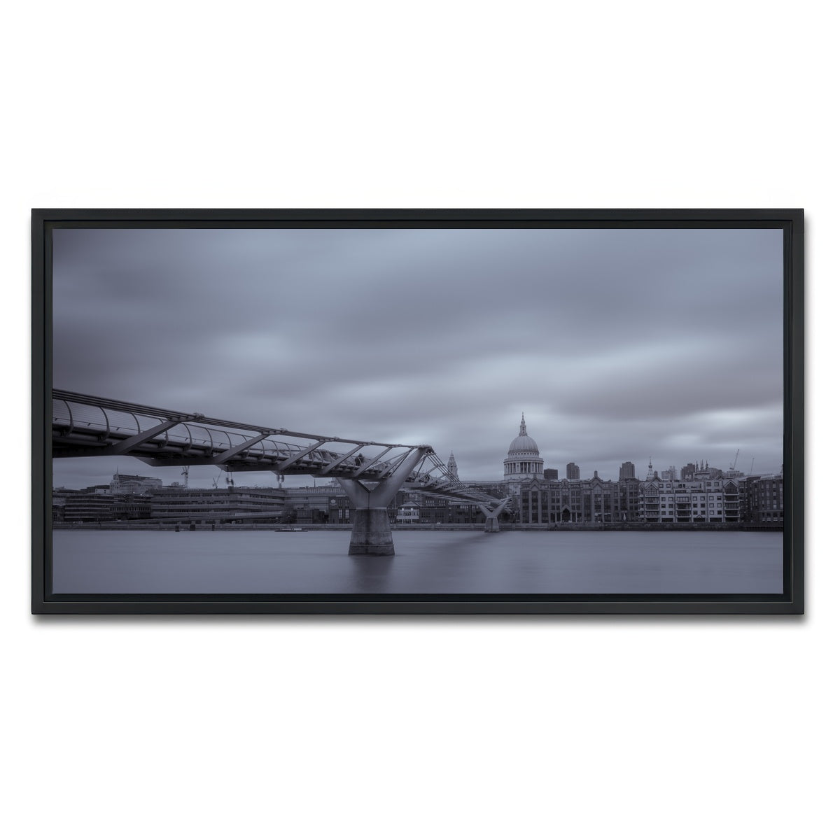 AUTO-MOCKUP WHITE | River Thames | 1 Piece | Black Framed Canvas | group=2x1