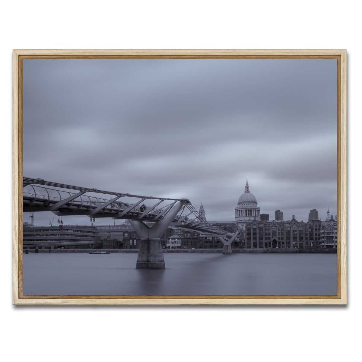 AUTO-MOCKUP WHITE | River Thames | 1 Piece | Natural Framed Canvas | group=4x3