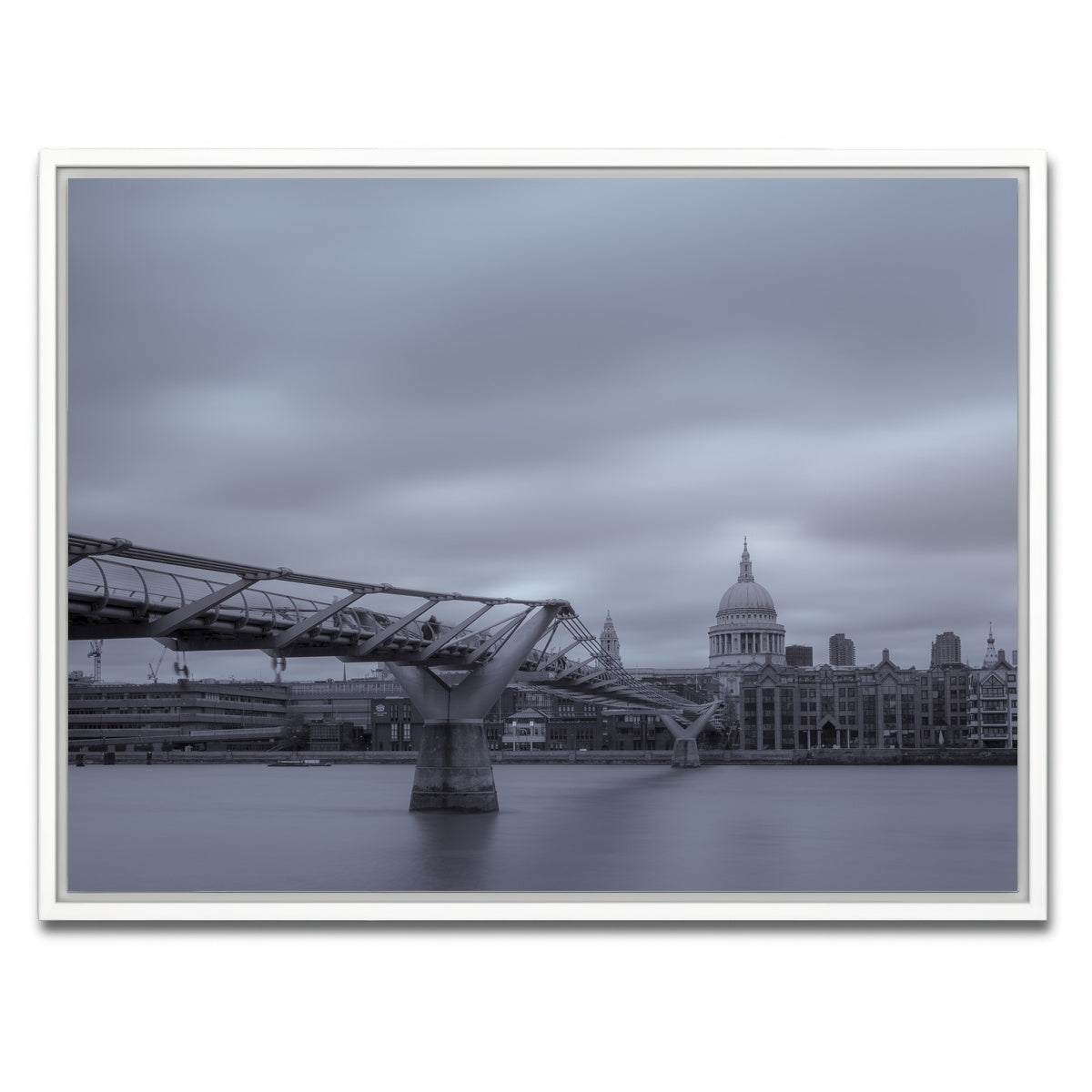 AUTO-MOCKUP WHITE | River Thames | 1 Piece | White Framed Canvas | group=4x3