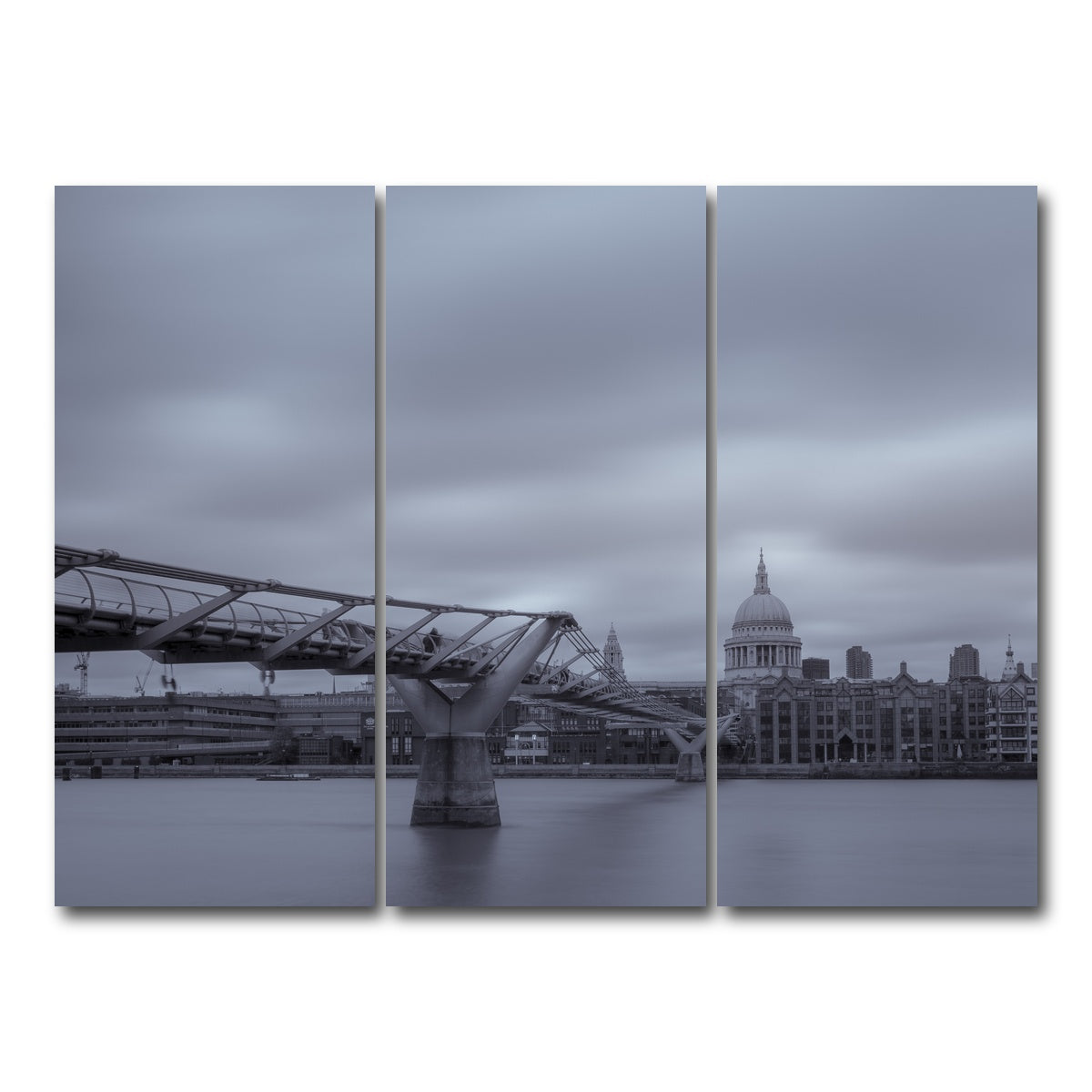 AUTO-MOCKUP WHITE | River Thames | 3 Piece | Gallery Wrap Canvas | group=8x18
