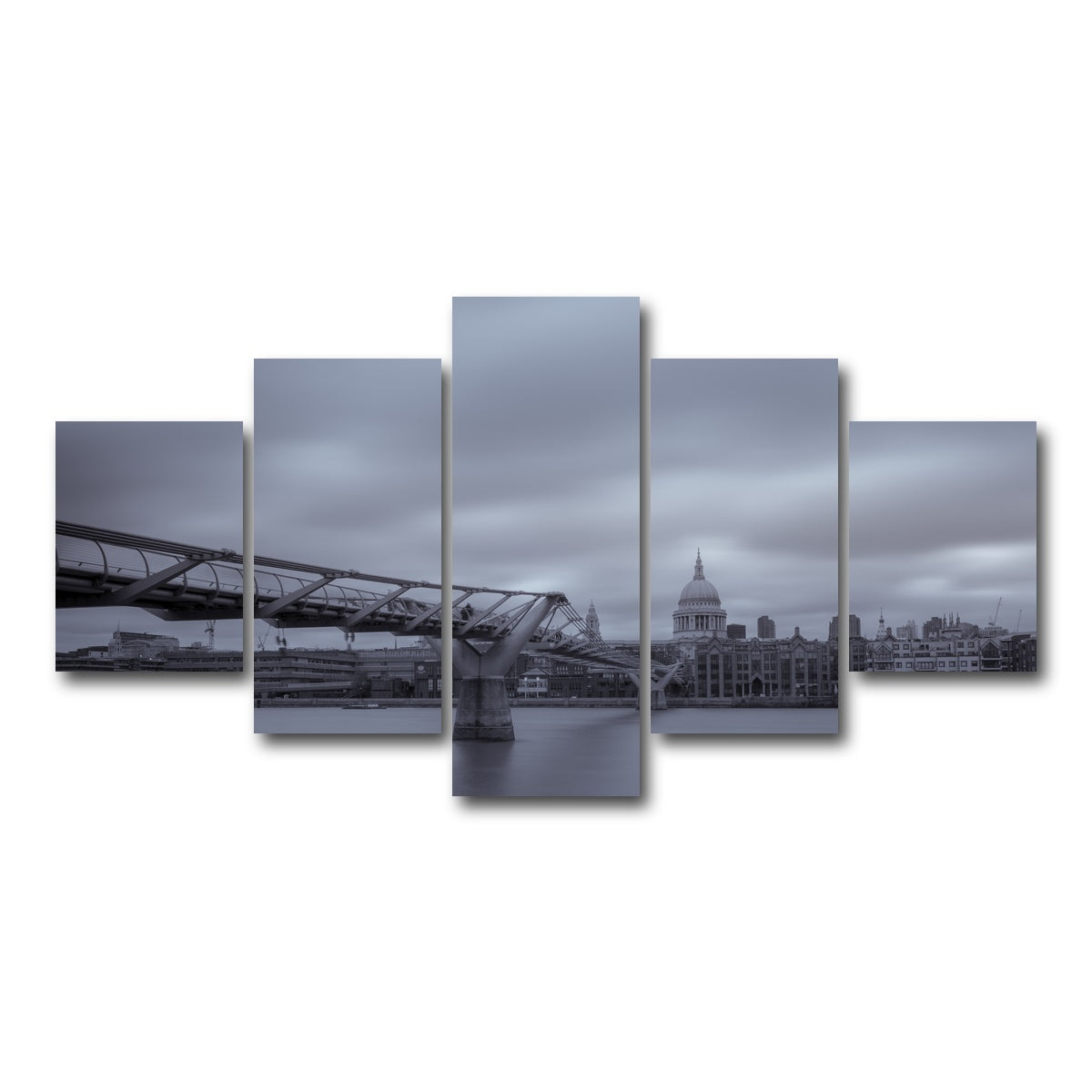 AUTO-MOCKUP WHITE | River Thames | 5 Piece | Gallery Wrap Canvas | group=5_short