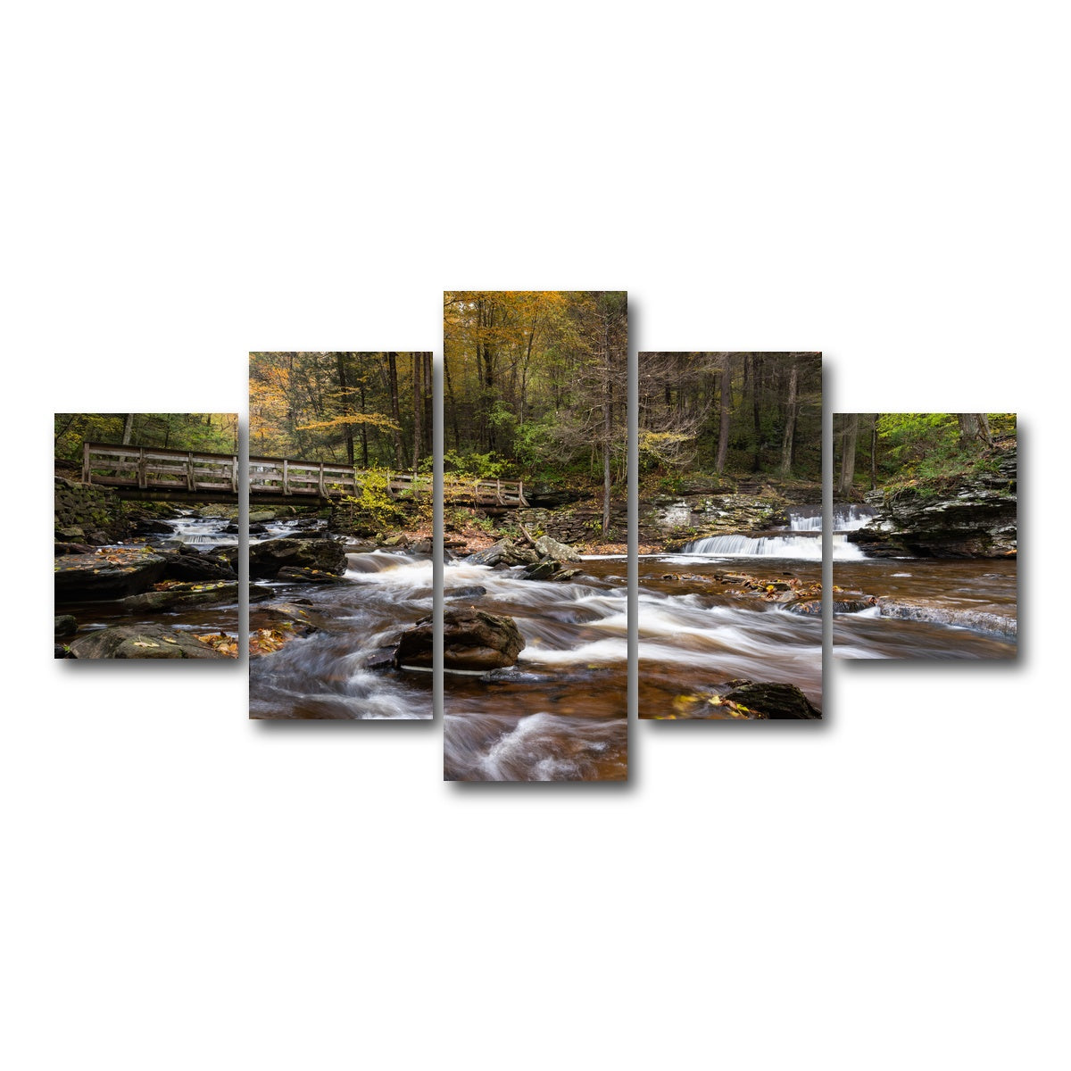 AUTO-MOCKUP WHITE | Rivers Meet | 5 Piece | Gallery Wrap Canvas | group=5_short