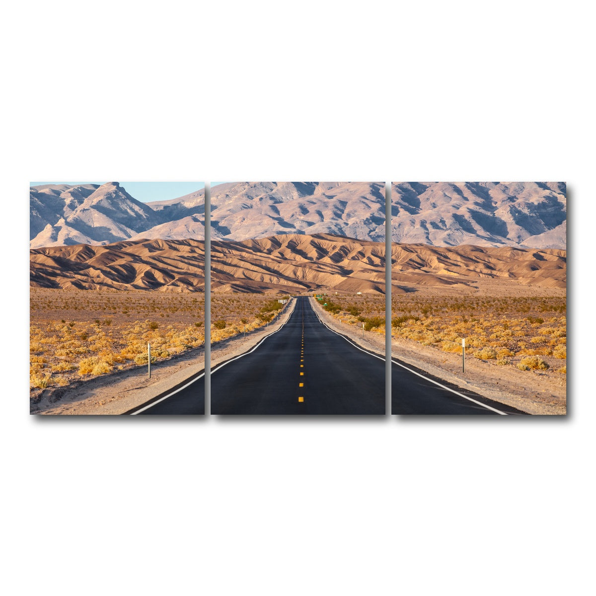AUTO-MOCKUP WHITE | Road to Death Valley National Park | 3 Piece | Gallery Wrap Canvas | group=18x24