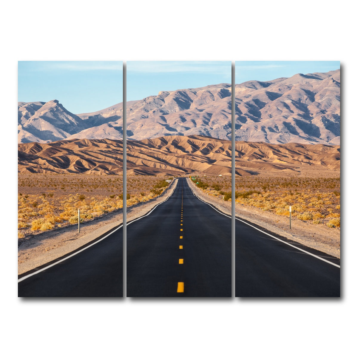 AUTO-MOCKUP WHITE | Road to Death Valley National Park | 3 Piece | Gallery Wrap Canvas | group=8x18