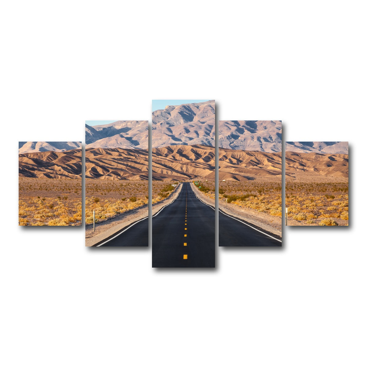 AUTO-MOCKUP WHITE | Road to Death Valley National Park | 5 Piece | Gallery Wrap Canvas | group=5_short