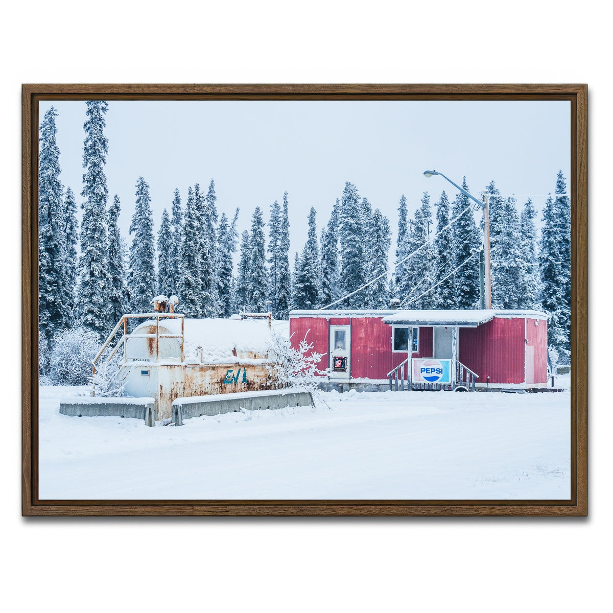 AUTO-MOCKUP WHITE | Roadside Attraction | 1 Piece | Walnut Framed Canvas | group=4x3
