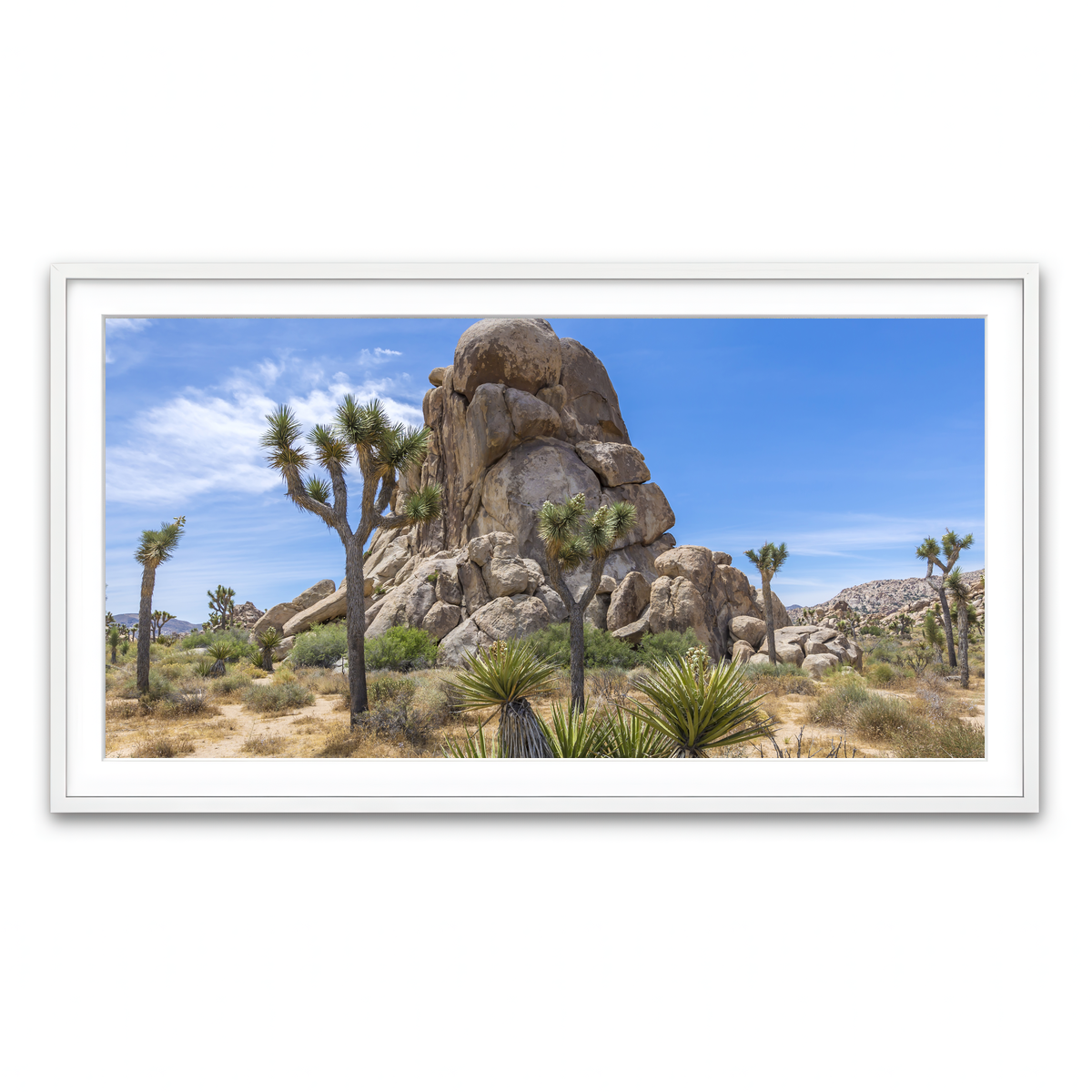 Framed Print 2x1 White