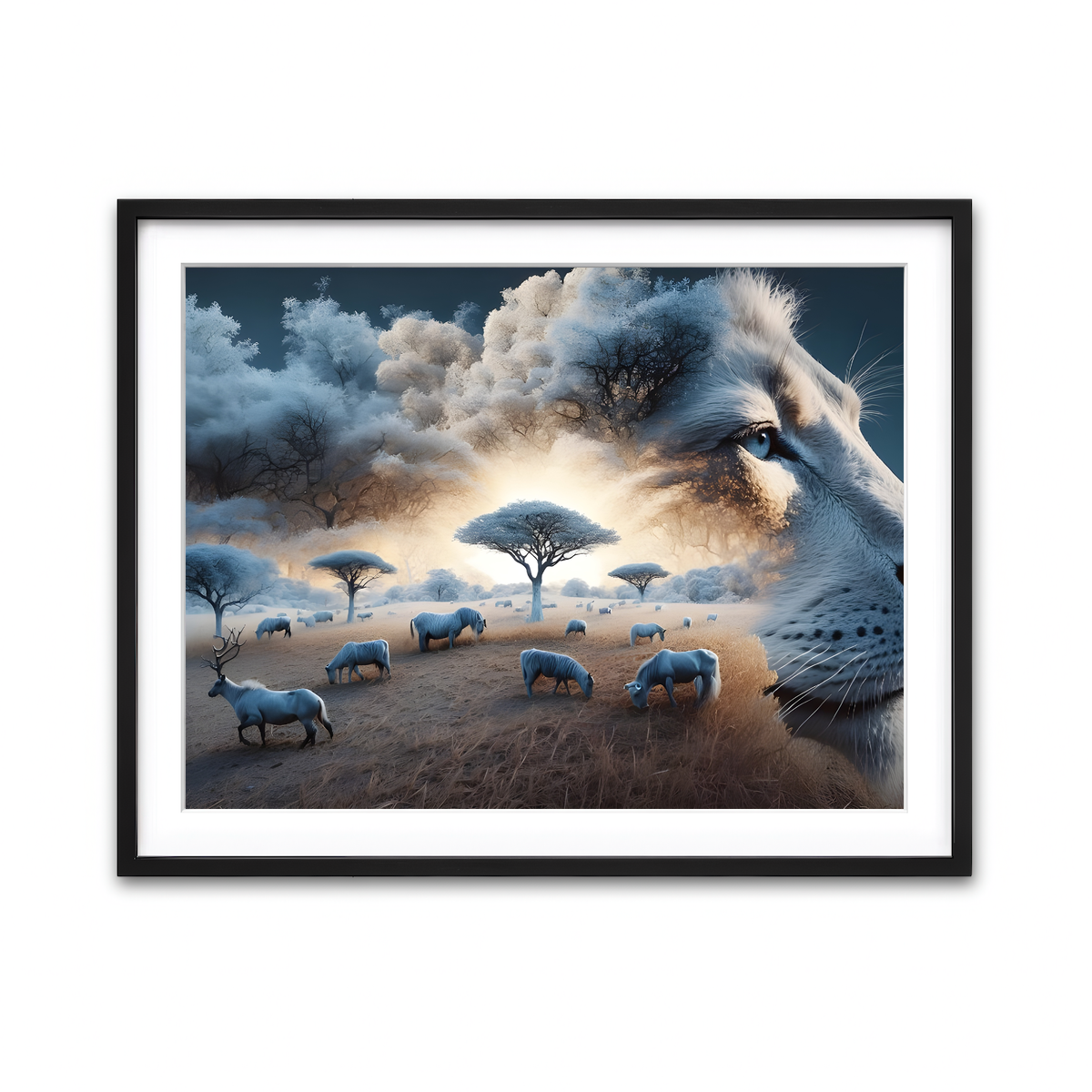 Framed Print 4x3 Black