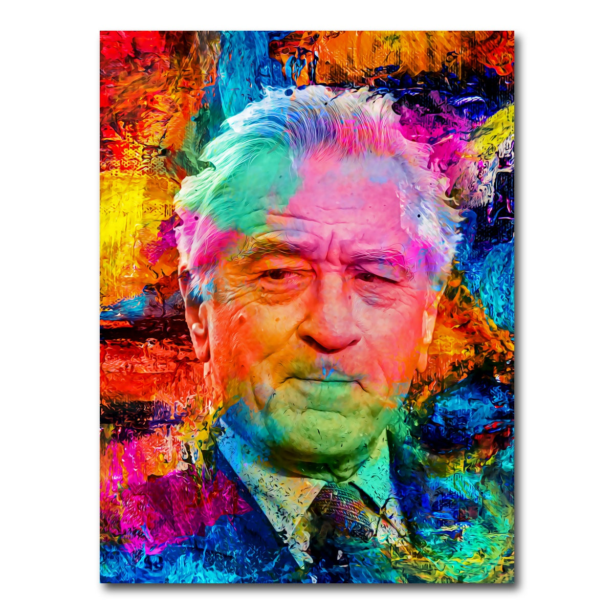 AUTO-MOCKUP WHITE | Robert De Niro | 1 Piece | Gallery Wrap Canvas | group=3x4