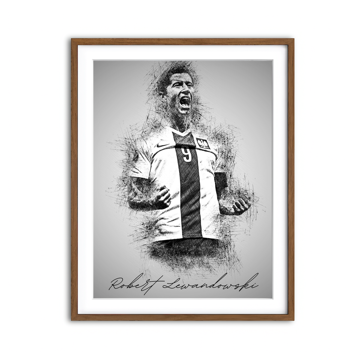 Framed Print 3x4 Walnut