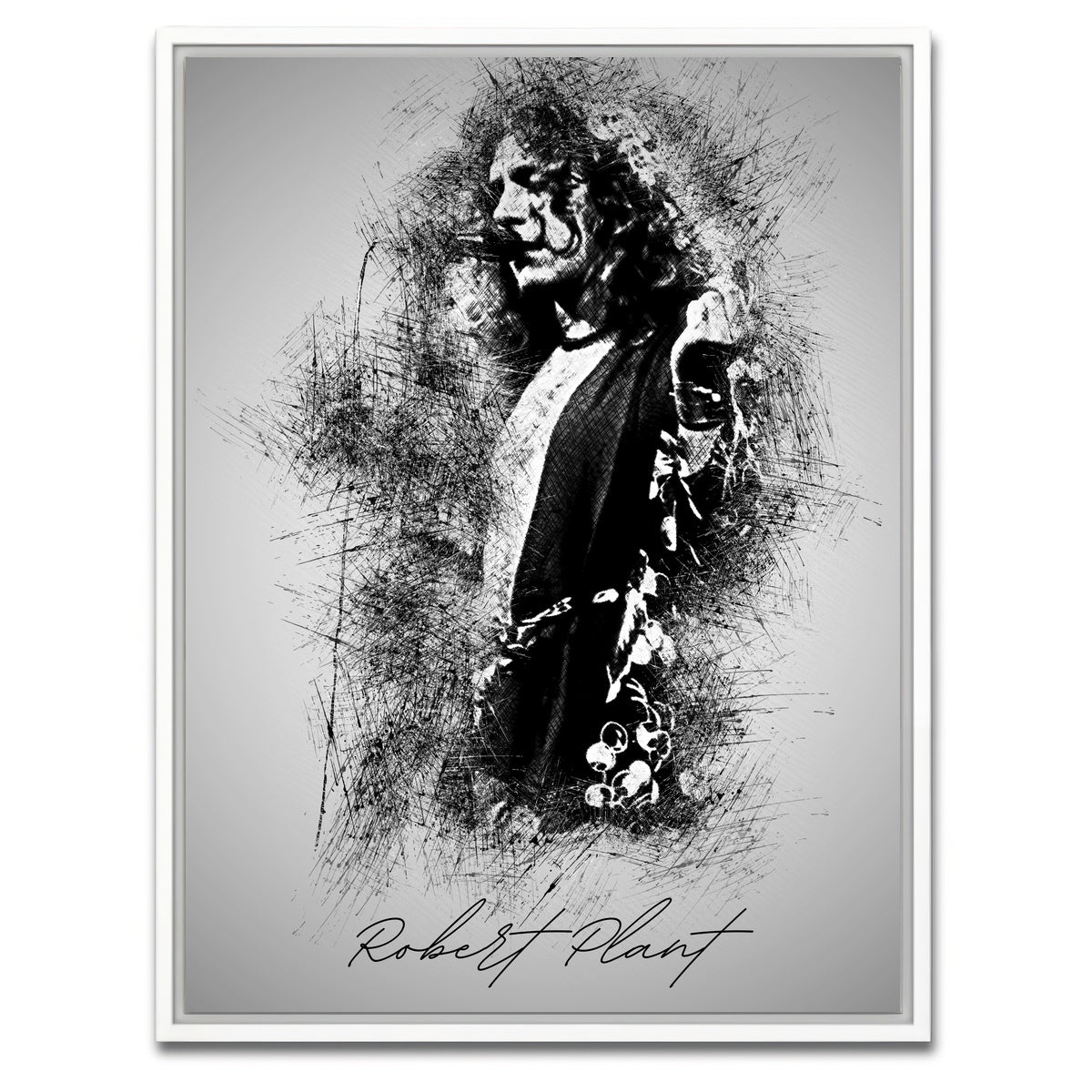 AUTO-MOCKUP WHITE | Robert Plant | 1 Piece | White Framed Canvas | group=3x4