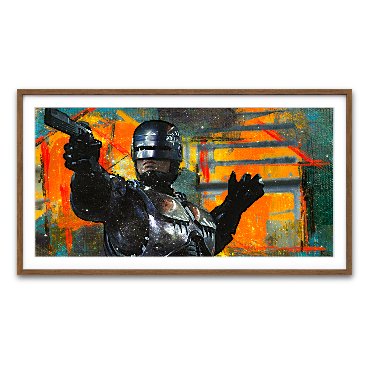 Framed Print 2x1 Walnut