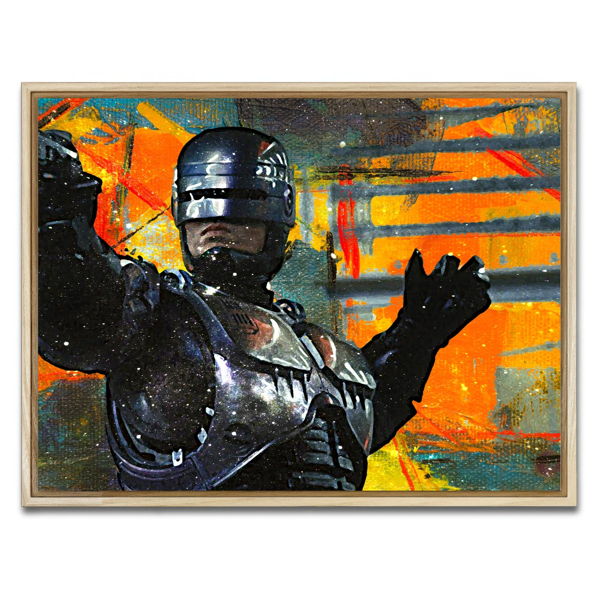 AUTO-MOCKUP WHITE | Robocop | 1 Piece | Natural Framed Canvas | group=4x3