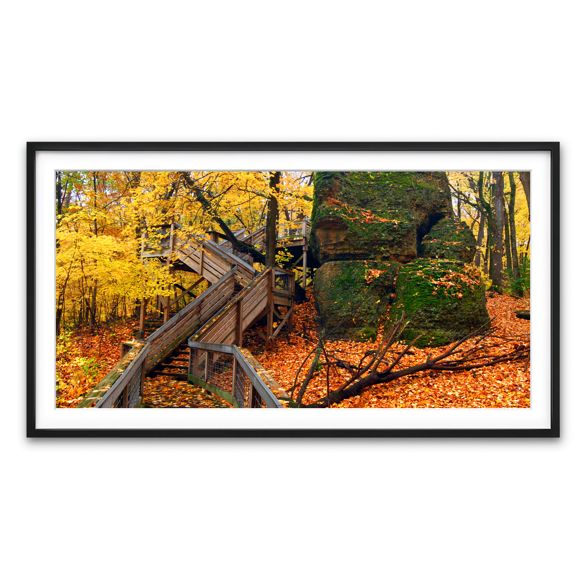 Framed Print 2x1 Black