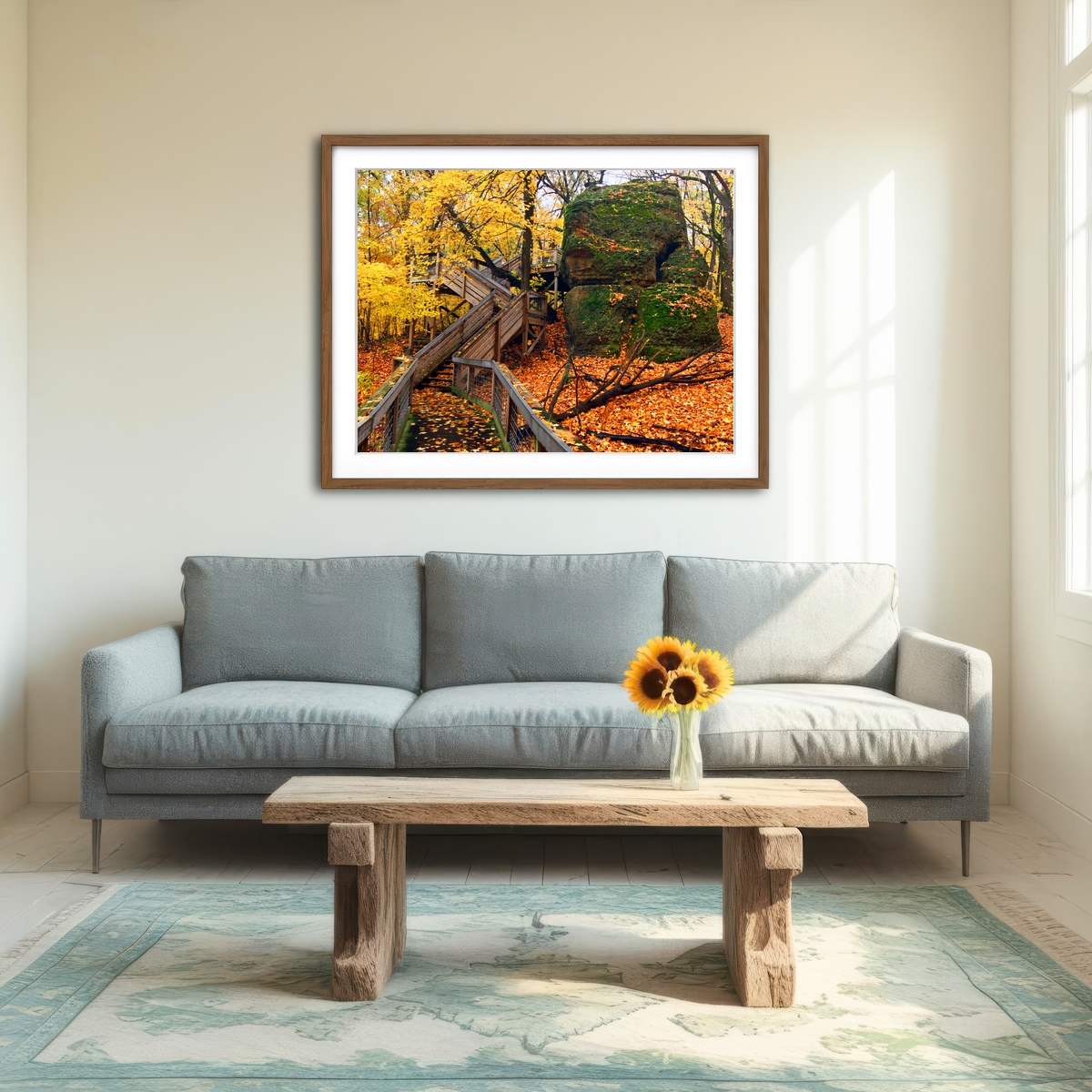 AUTO-MOCKUP ROOM | Rock Cut State Park Wall Art