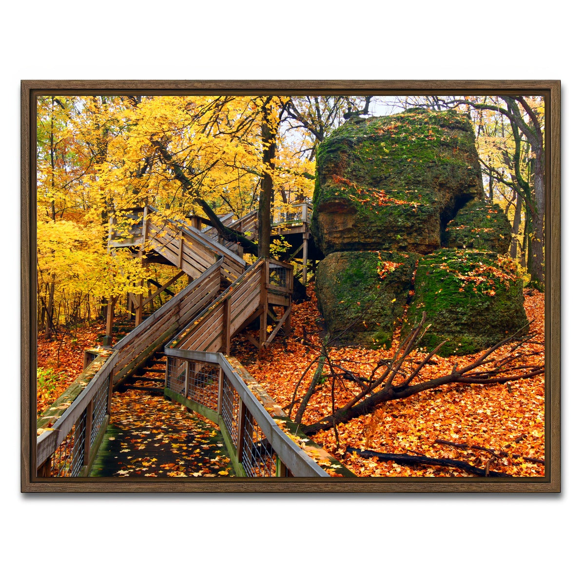 AUTO-MOCKUP WHITE | Rock Cut State Park | 1 Piece | Walnut Framed Canvas | group=4x3