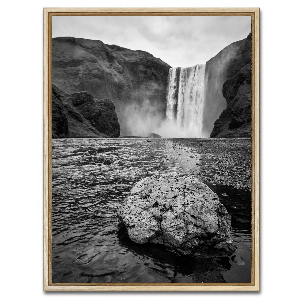 AUTO-MOCKUP WHITE | Rock Fall | 1 Piece | Natural Framed Canvas | group=3x4