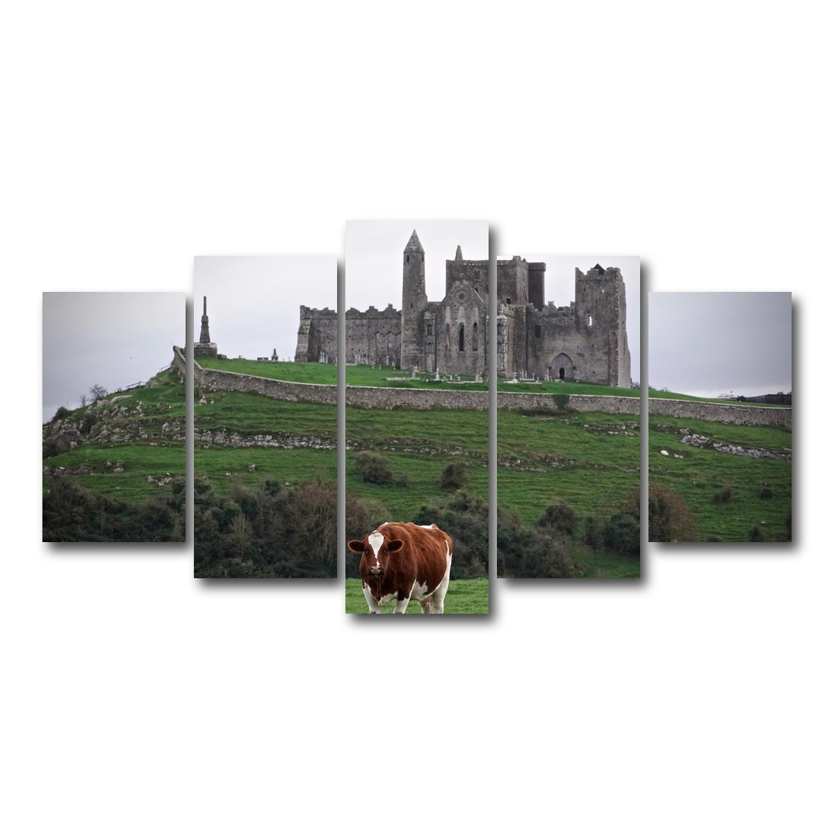 AUTO-MOCKUP WHITE | Rock of Cashel, Ireland | 5 Piece | Gallery Wrap Canvas | group=5_normal