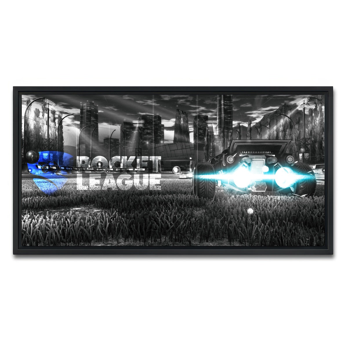 AUTO-MOCKUP WHITE | Rocket League | 1 Piece | Black Framed Canvas | group=2x1