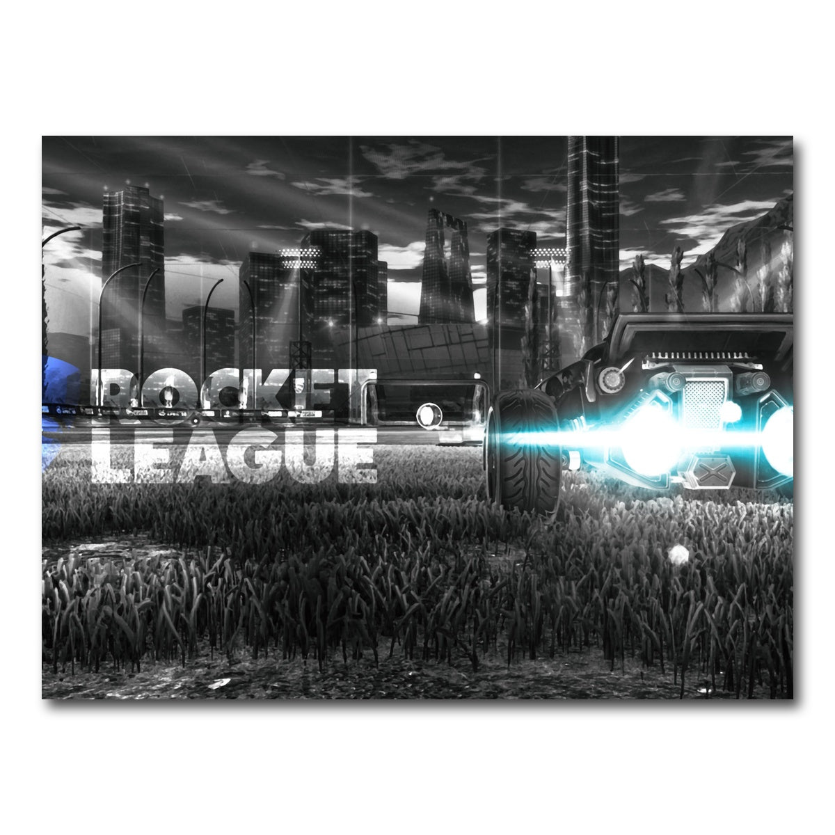 AUTO-MOCKUP WHITE | Rocket League | 1 Piece | Gallery Wrap Canvas | group=4x3