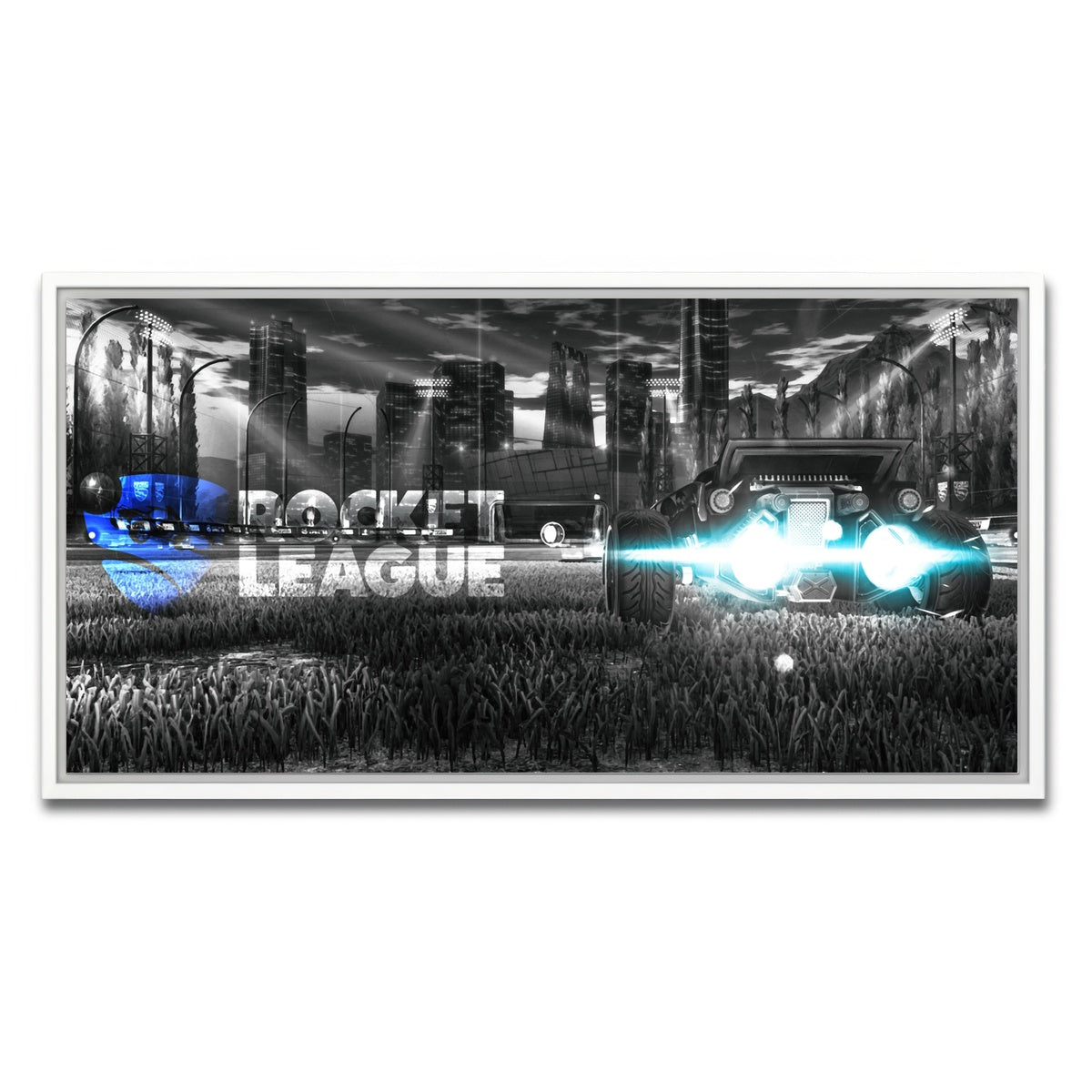 AUTO-MOCKUP WHITE | Rocket League | 1 Piece | White Framed Canvas | group=2x1